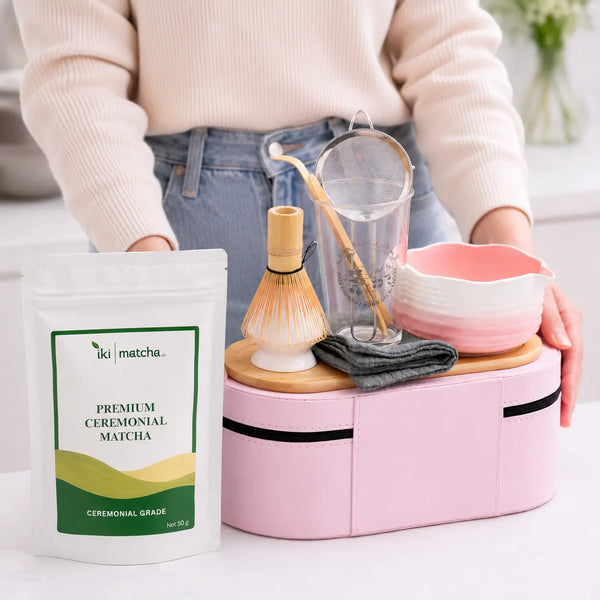 Pink Matcha Travel Kit