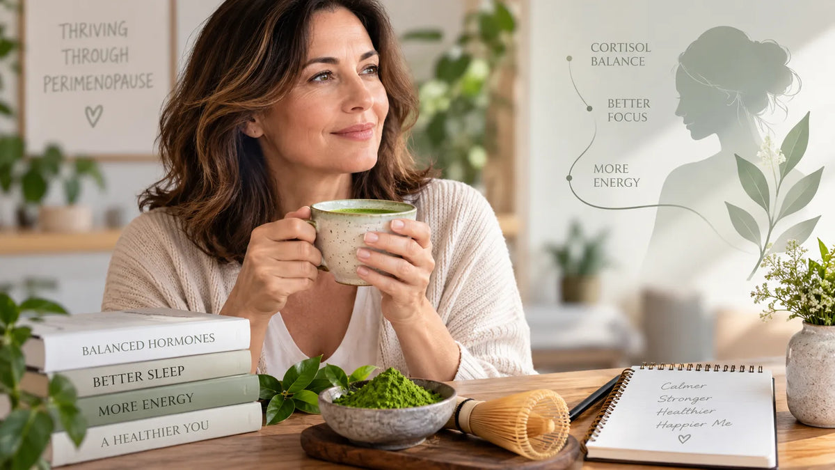 Matcha, Cortisol & Perimenopause A Guide for Women 40+