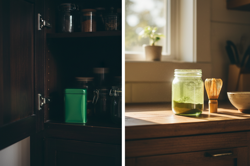how to store matcha