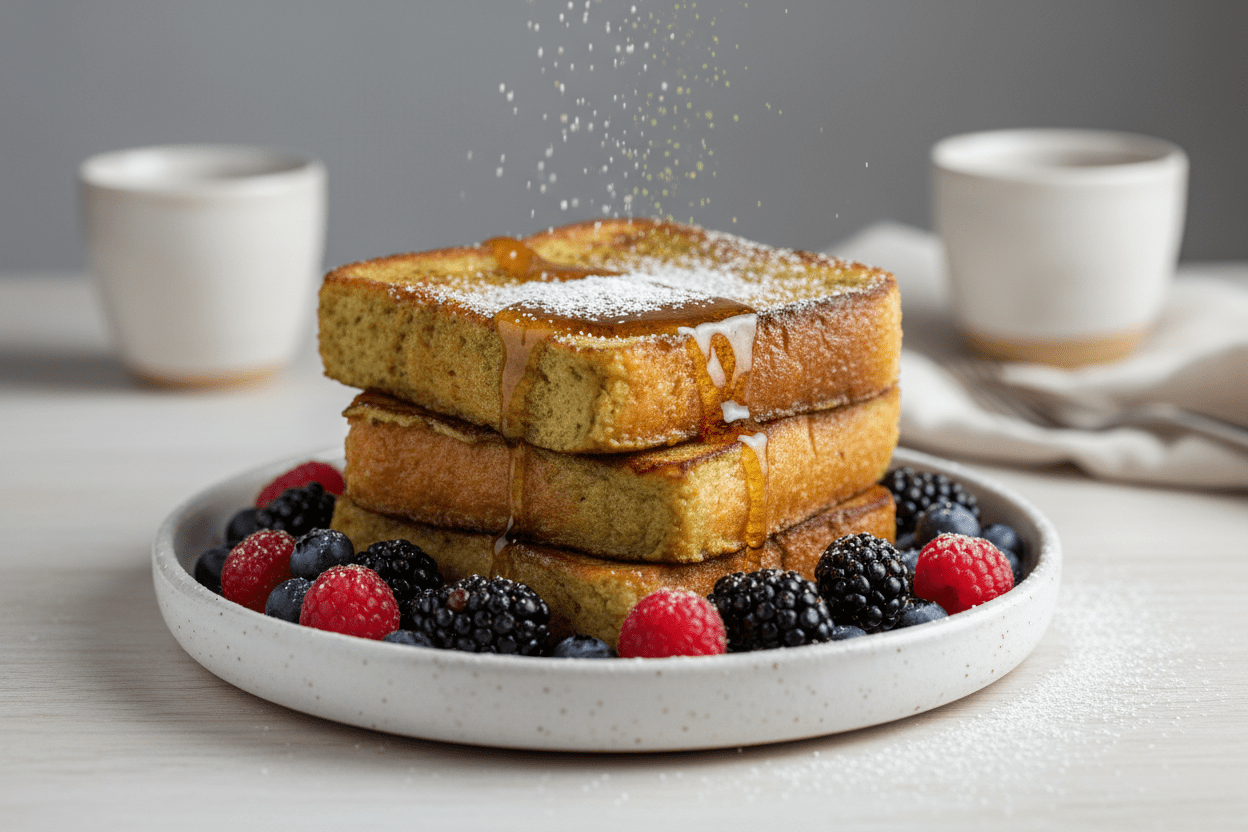 Matcha-Infused French Toast Ikimatcha.co