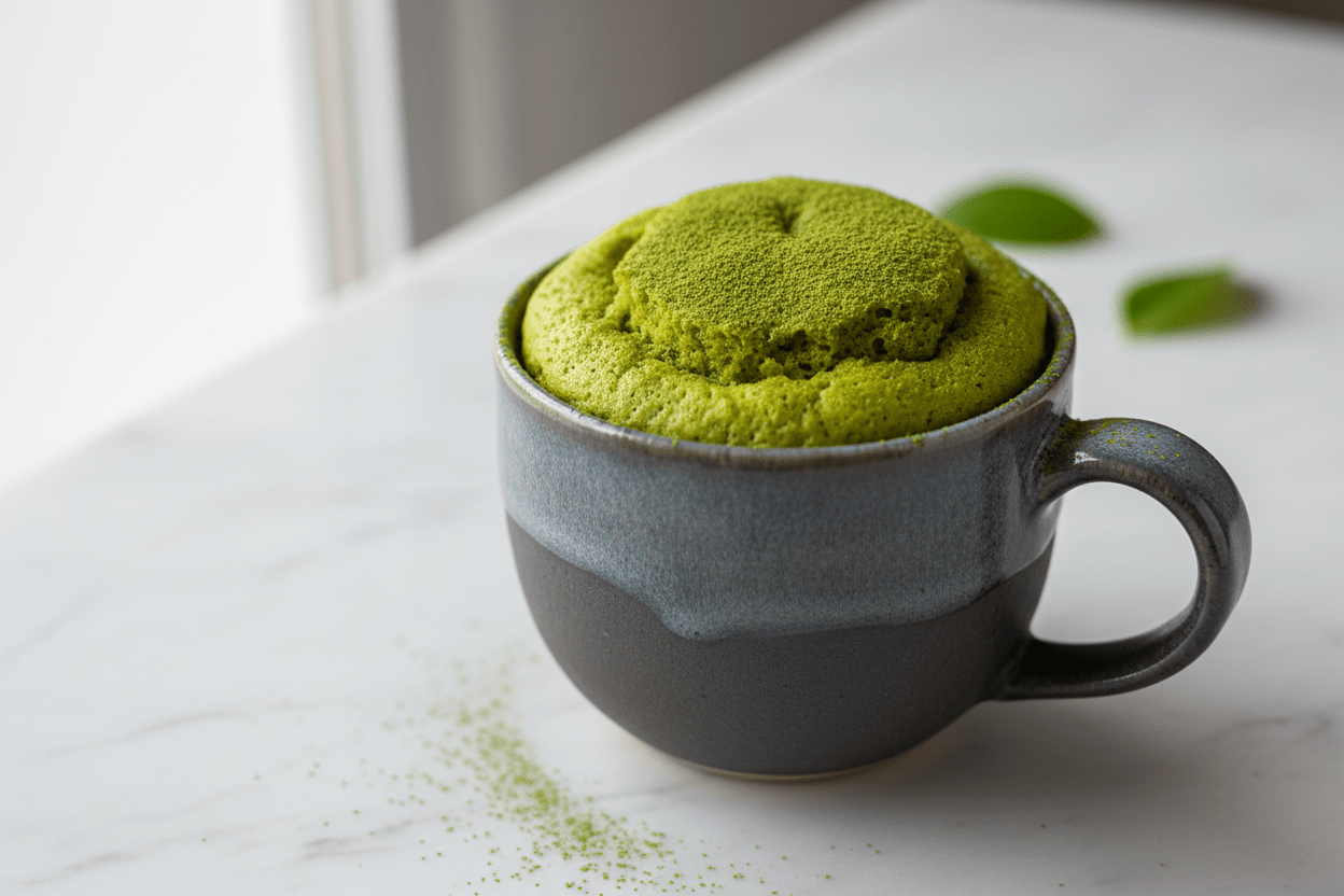 Matcha Mug Cake Ikimatcha.co