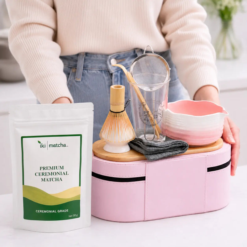 Pink Matcha Travel Kit