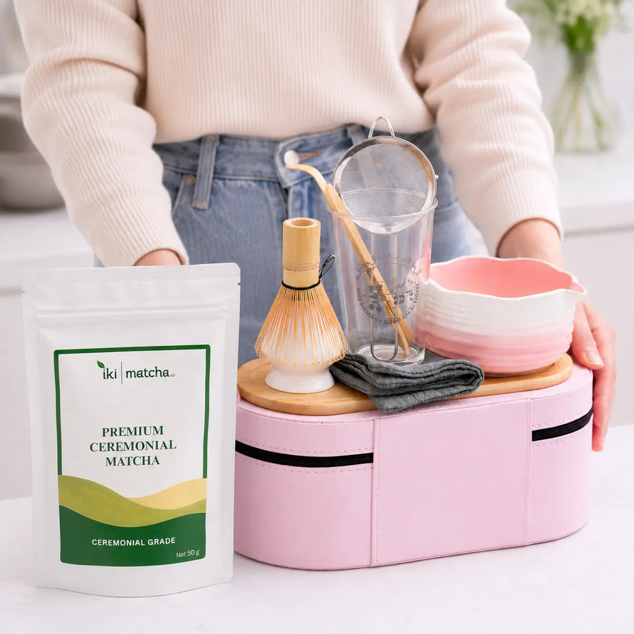 Pink Matcha Travel Kit